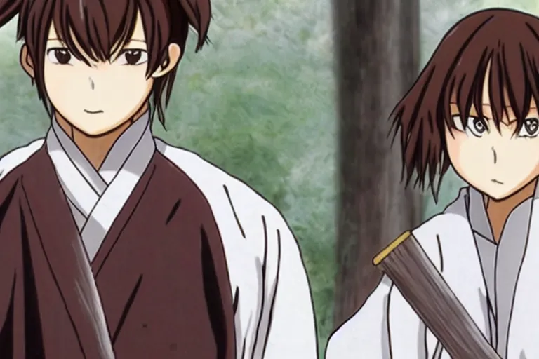 Image similar to sougo okita, brown hair, kewpie mayonnaise, rurouni kenshin