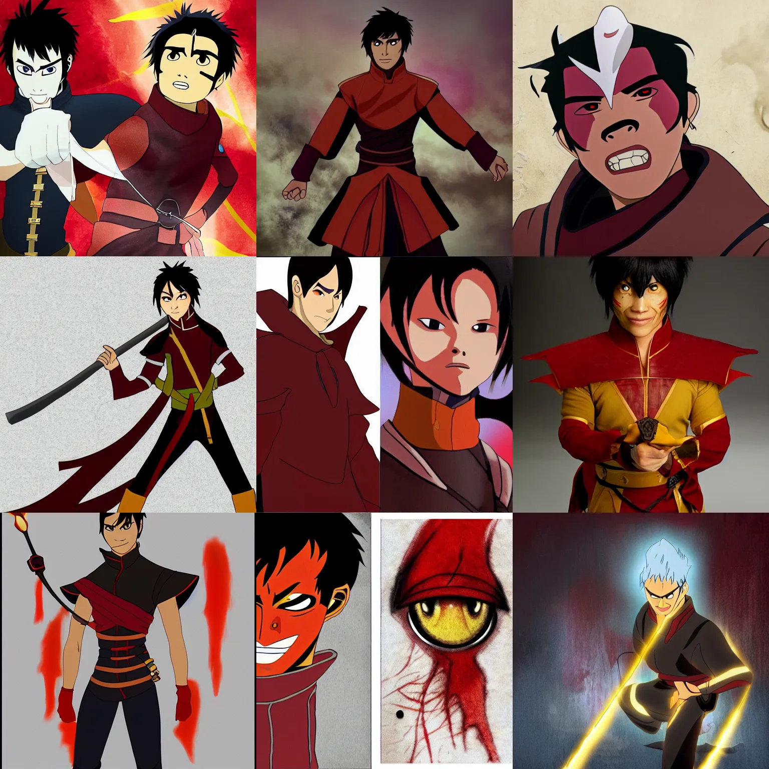 Prompt: Zuko from avatar