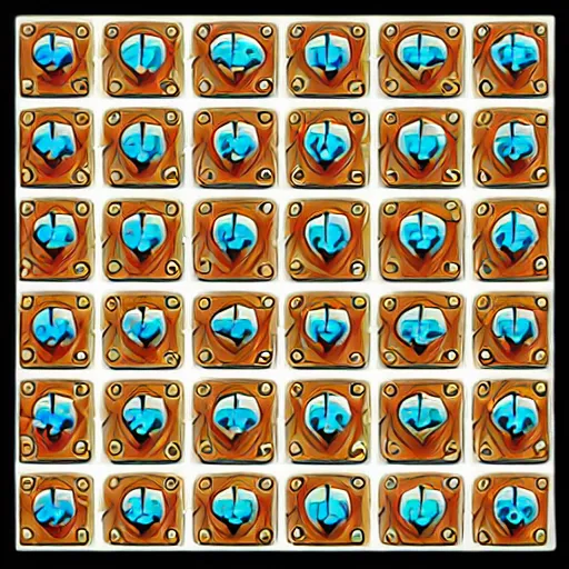 Image similar to meeple repeating pattern design