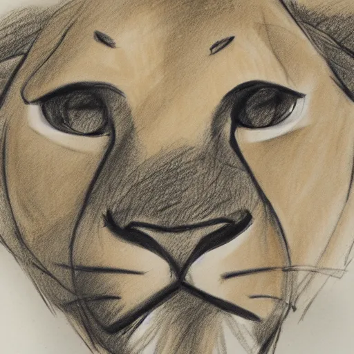 Image similar to sketch of Simba