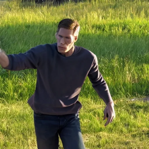 Image similar to Live Action Still of Jerma in Breaking Bad, real life, hyperrealistic, ultra realistic, realistic, highly detailed, epic, HD quality, 8k resolution, body and headshot, film still