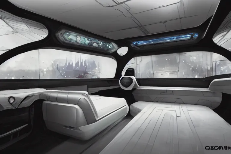 Image similar to interior of a futuristic limousin, several pretty women, by BROM, by Greg Rutkowski, by Milo Manara, 3d scene, render, ultra realistic, artstation, cgsociety, level design, unreal engine, 3d scene, zenith view