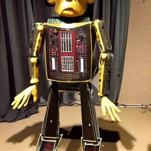 Image similar to animatronic from the 70s