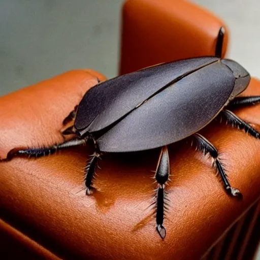 Prompt: a cockroach that looks like a chair