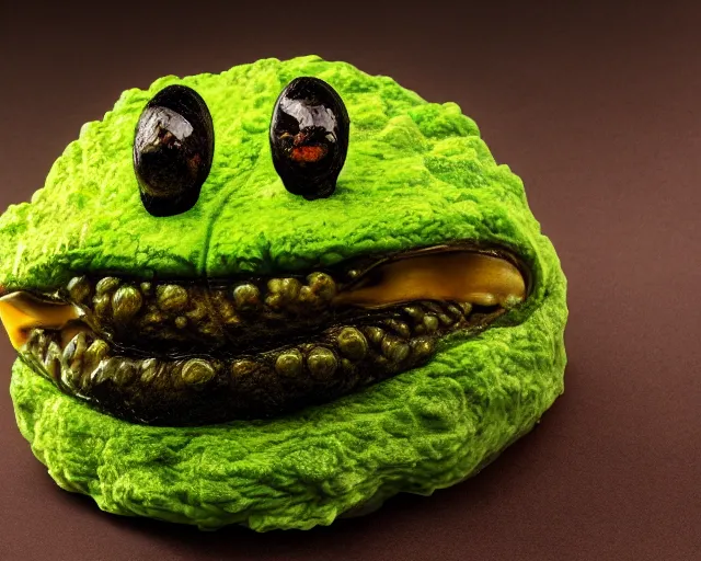 Image similar to 8 5 mm food photography of a slime monster. highly detailed 8 k. intricate. lifelike. soft diffused light. nikon d 8 5 0.