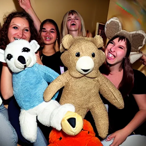 Image similar to stuffed animal rager