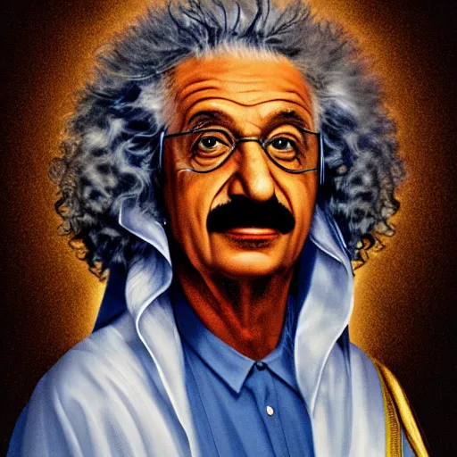 Prompt: saudi einstein portrait