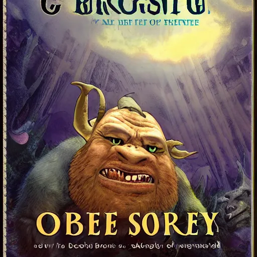 Image similar to book cover of a ogre story