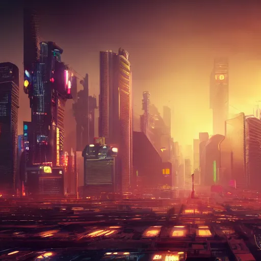 Image similar to A gigantic, sprawling cyberpunk megacity, Tokyo, night, unreal engine, octane render, ray tracing, realistic, highly detailed, cinematic, hyper realism, high detail, synthwave, concept art, award winning