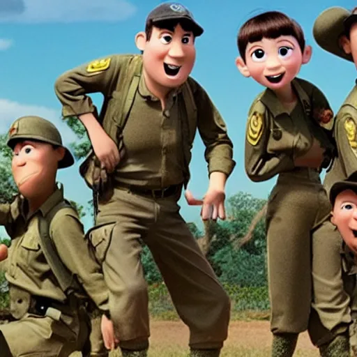 Prompt: A Pixar movie about the Vietnam war