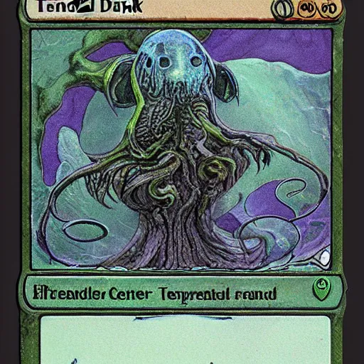 Prompt: tendril aquarium creature dark and murky