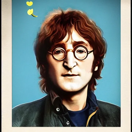 Prompt: john lennon, lemon