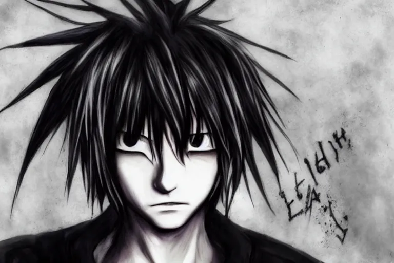 Image similar to l · lawliet, death note, headshot