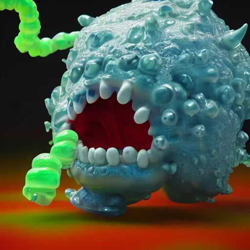 Image similar to jelly monster, ultra realistic, intricate details, highly detailed, photorealistic, octane render, 8 k, unreal engine.