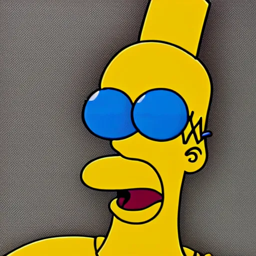 Image similar to Photorealistic Homer Simpson