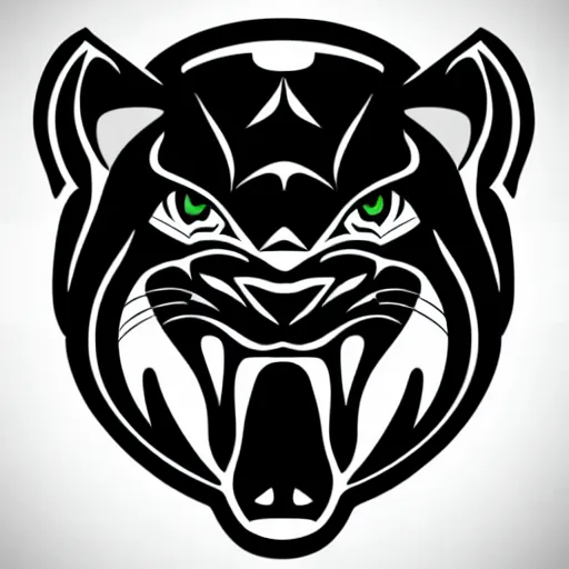 Image similar to sports logo detailed vector panther