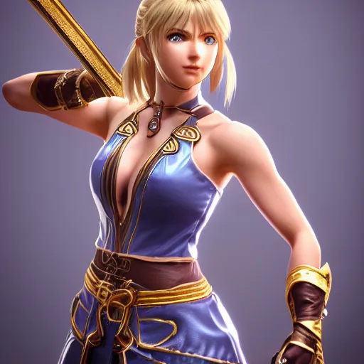 Image similar to sophitia alexandra from soulcalibur, octane render, detailed, 4k, portrait, detailed face, beautiful,