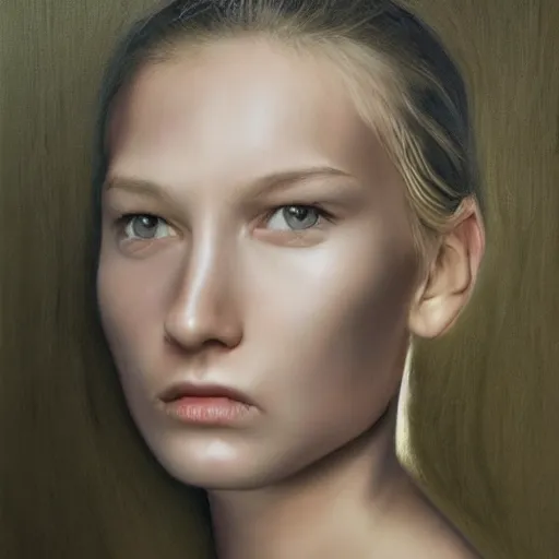 Image similar to realistic portrait, photorealistic., smooth skin.
