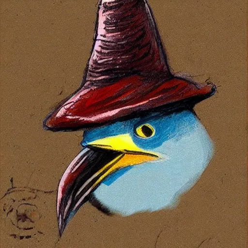 Image similar to a bird with a hat