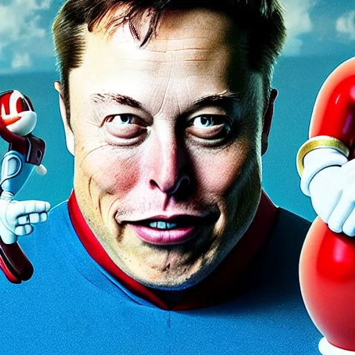 Image similar to elon musk as doctor eggman in sonic live action movie , 8k resolution, full HD, cinematic lighting, award winning, anatomically correct