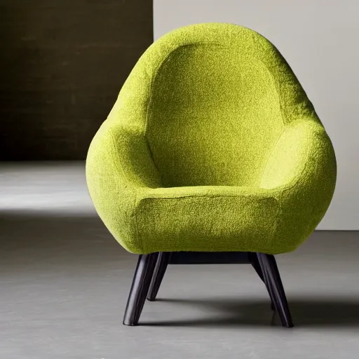 Image similar to armchair in the shape of an avocado