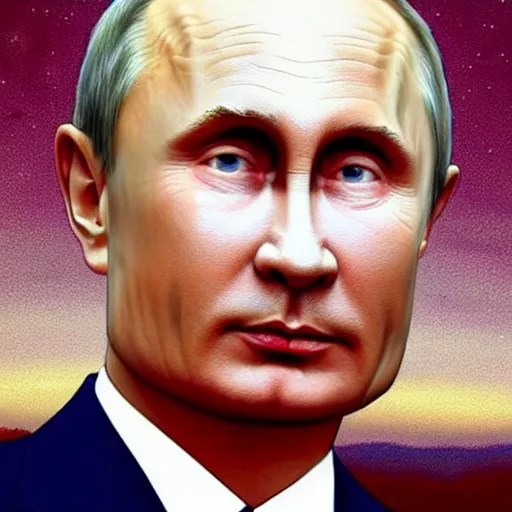 Prompt: vision of ezekiel!!!!! with vladimir putin, portrait