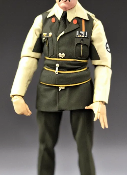 Prompt: off-brand Adolph Hitler action figure