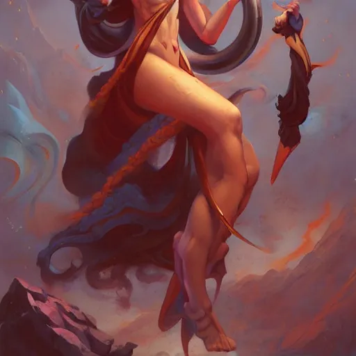 Image similar to Nezha, by Peter Mohrbacher