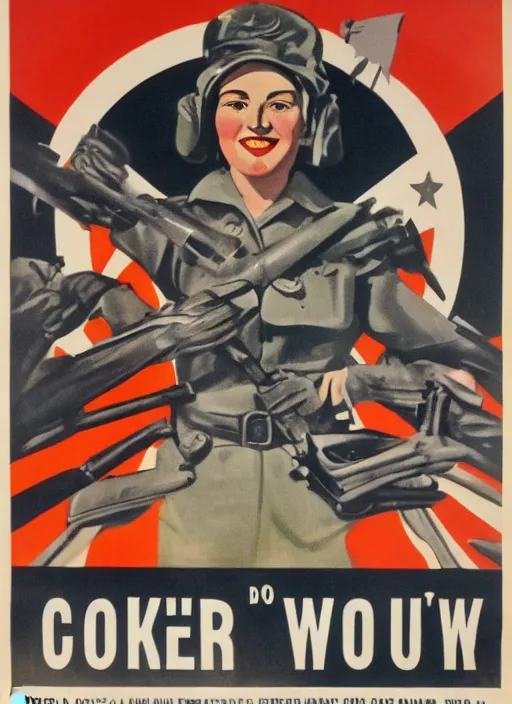 Image similar to wwii propaganda poster