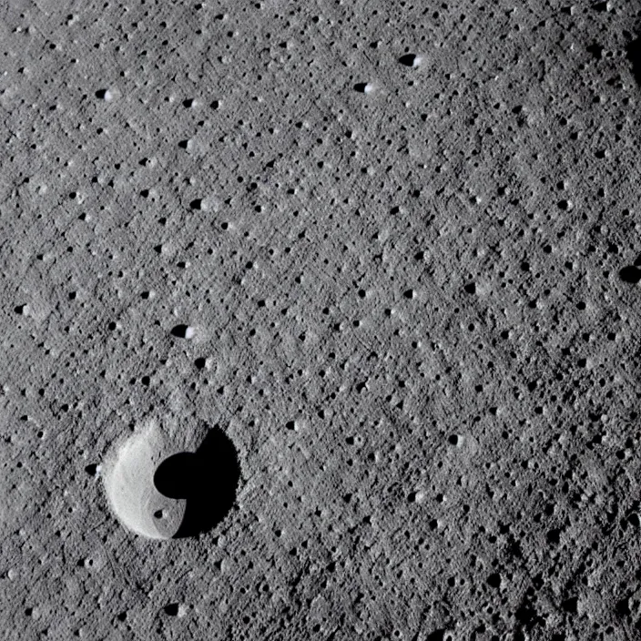 Image similar to boot prints on the lunar surface look like the punisher symbol