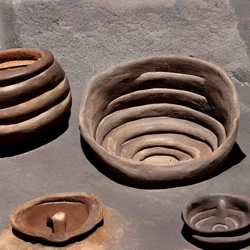 Prompt: pre - inca ceramics