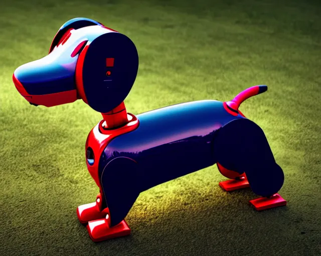 Image similar to dachshund robot, 4 k