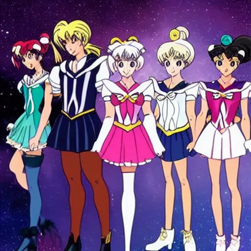 Prompt: Set photograph from Netflix’s live action Sailor Moon adaption