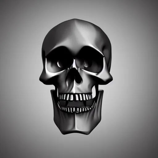 Image similar to skull logo in 3d