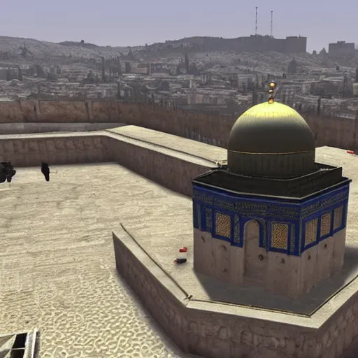 Image similar to Dome of the Rock in Counter Strike 1.6