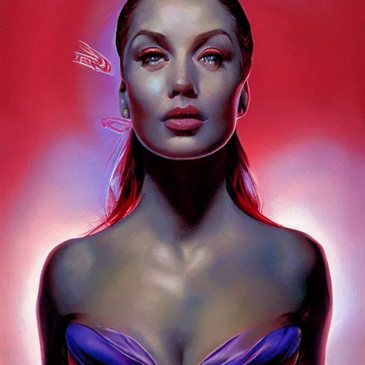 Prompt: portrait of goddess by alex ross