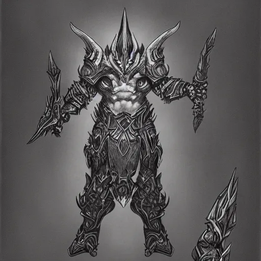 Image similar to full body character concept art diablo, detailed ink drawing