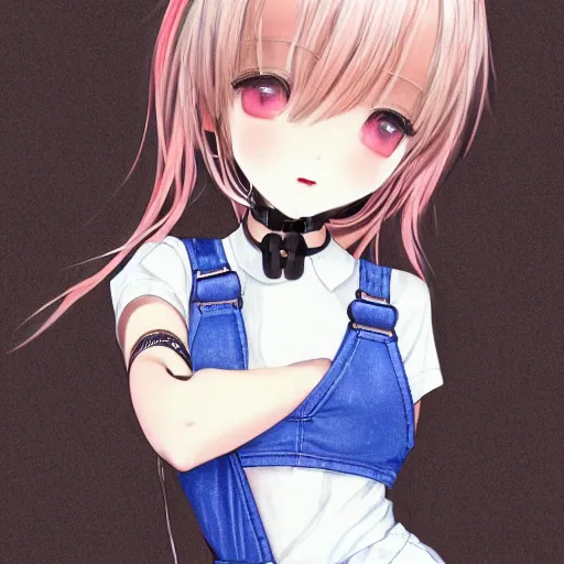 Prompt: realistic detailed semirealism beautiful gorgeous buxom hot girl natural cute excited happy realistic Blackpink Lalisa Manoban white hair white cat ears blue eyes, wearing apron, headphones, black leather choker realistic artwork drawn full HD 4K high resolution quality artstyle professional artists WLOP, Aztodio, Taejune Kim, Guweiz, Pixiv, Instagram, Artstation