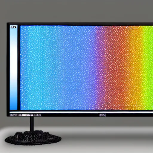 Prompt: a computer monitor under rain, 4k,