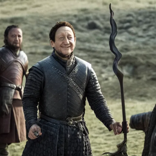 Image similar to still of rob schneider in game of thrones