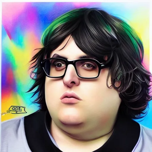 Image similar to andy milonakis, art by artgerm