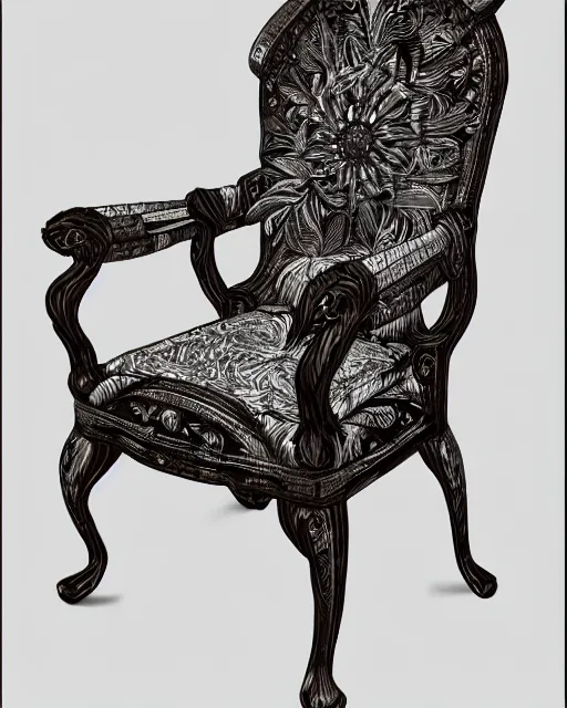 Image similar to highly detailed chair in the form of a margot robbie, trending on artstation, intricate details, energetic composition, concept art, illustration, elegant art, global illumination