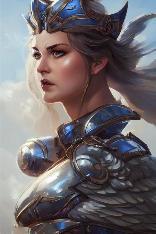 Image similar to amazon valkyrie athena, d & d, fantasy, portrait, highly detailed, headshot, digital painting, trending on artstation, concept art, sharp focus, illustration, art by artgerm and greg rutkowski and magali villeneuve