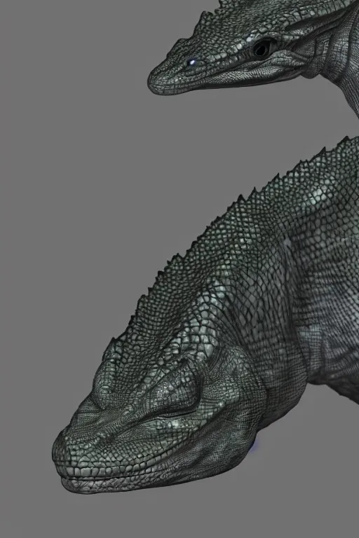 Image similar to lizardman, gray scales, anime, hd,