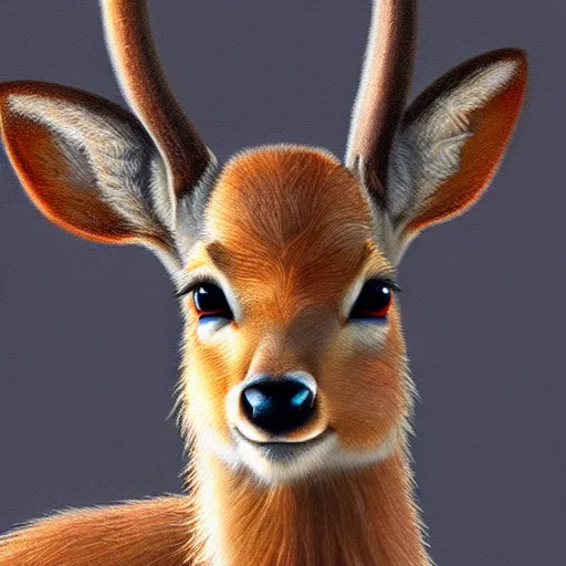 Image similar to Disney Bambi highly detailed, sharp focus, digital painting, oil painting, artwork, museum work, by Robert Bateman, by Carl Brenders,