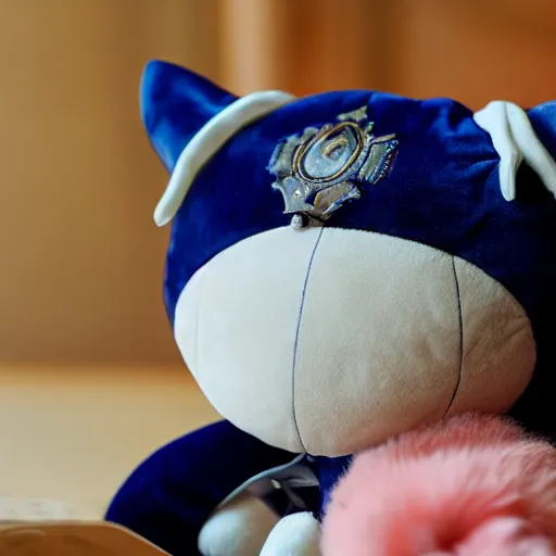 Image similar to cute fumo plush of the tragic prince who curses his family name