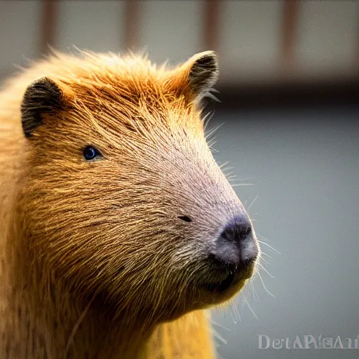 Prompt: a capybara in prison, realistic, ultra high detail, 8 k.
