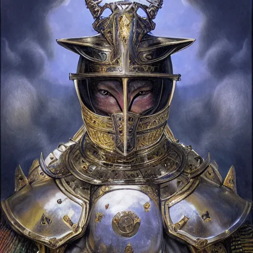 Prompt: holy knight black armor, anthropomorphic shiba inu, shiba inu face, stuning 3 d render, masterpiece, glowing holy aura, by donato giancola and greg rutkowski and wayne barlow and zdzisław beksinski, realistic face