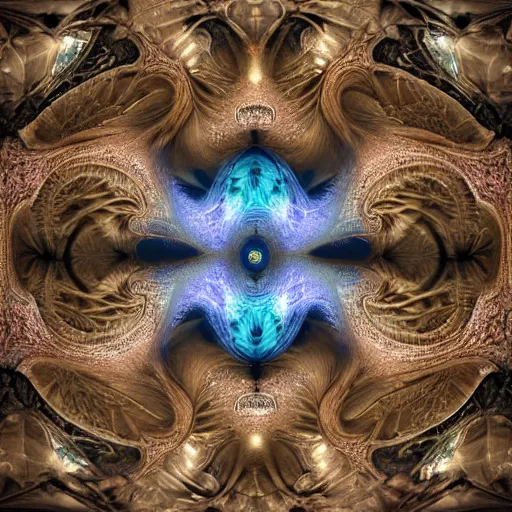 Image similar to a hyperrealistic 3 d painting of a huge sprawling fractal cathedral interior populated by mandelbrot fractals by android jones, unreal engine, carved soap, white color scheme, volumetric lighting, octane render, dramatic lighting, glowing, carved marble, opalescent, carved wood, sacred geometry, religious, angelic, catholicpunk, stark, 8 k, ultra detailed