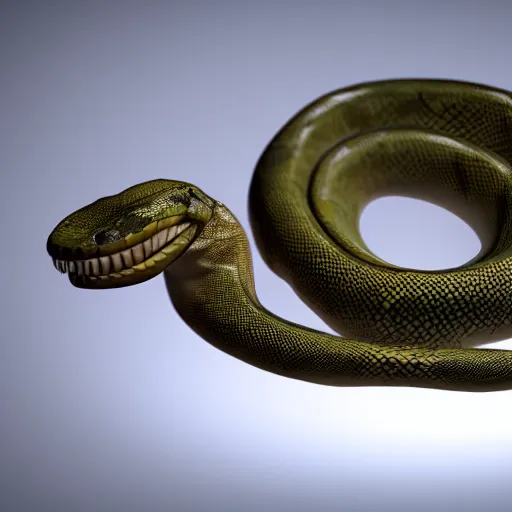 Image similar to venemous snake, studio lighting, highly detailed, octane render